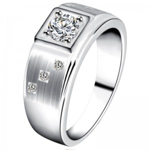Férfiak gyűrűk köbös cirkónium-oxid férfiak gyűrűk 925 ezüst ezüst platina ígéret gyűrűk férfiak számára